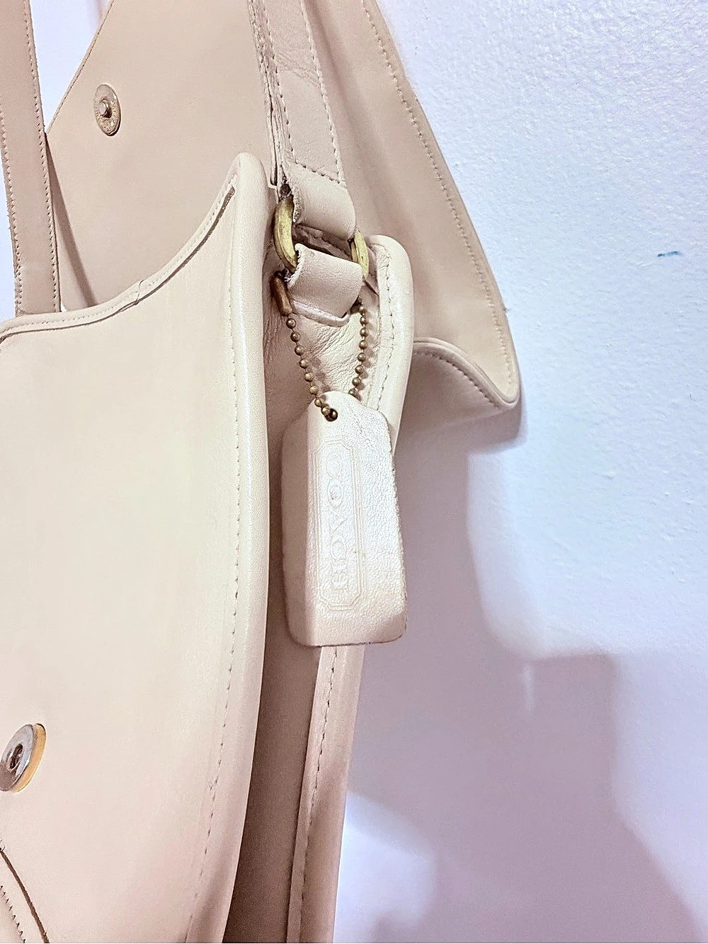 Coach Leather Crossbody Bag in Beige - Picture 6 of 11